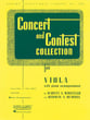 CONCERT AND CONTEST VIOLA-VIOLA PT cover